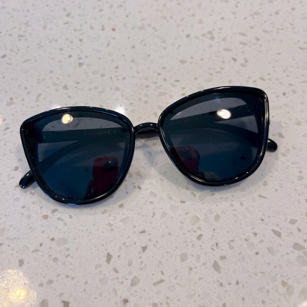 Cole Haan Polarized Black Cat Eye Sunglasses